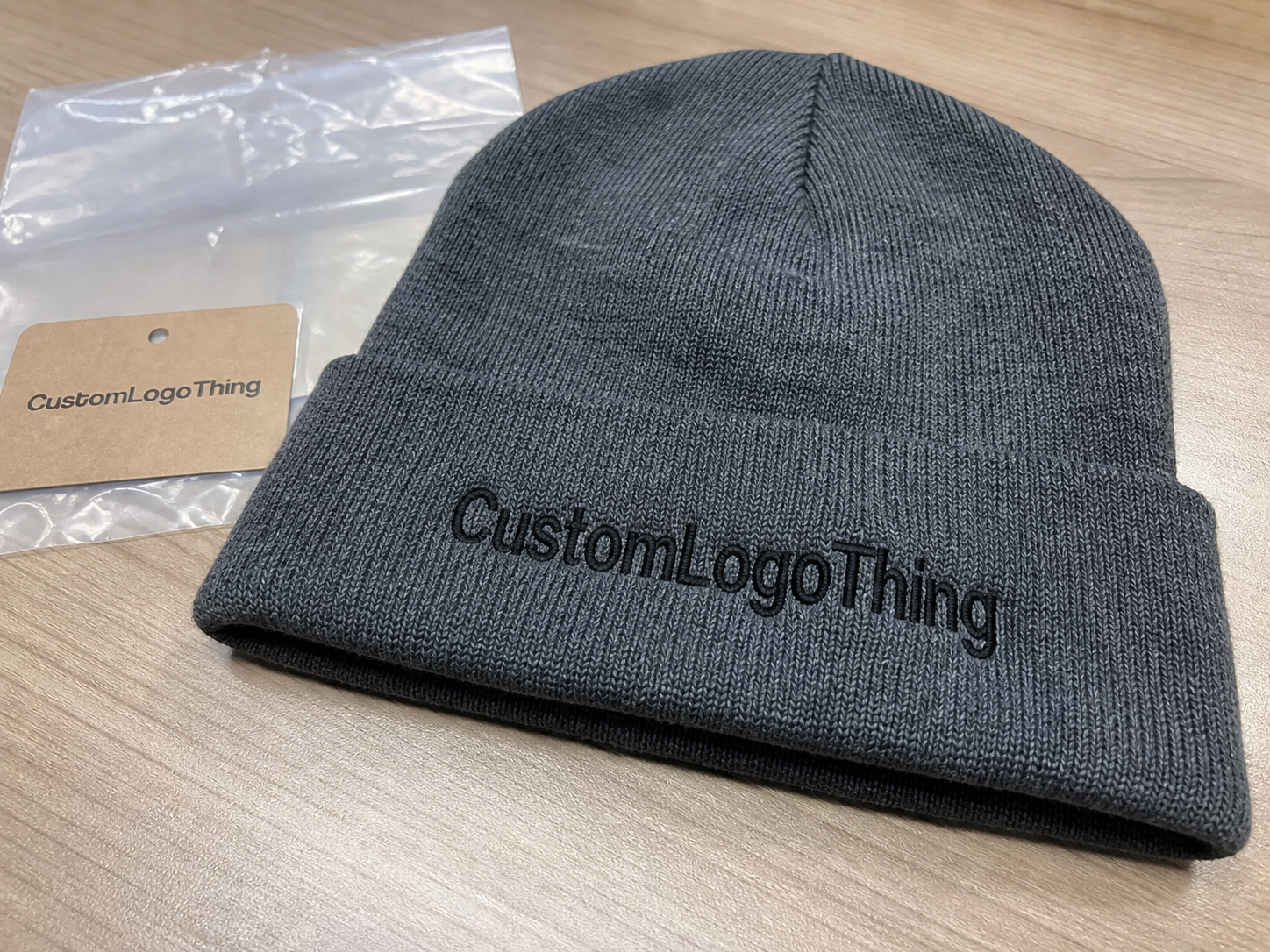 Why Beanie Labeling Changes the Whole Order - CustomLogoThing packaging example