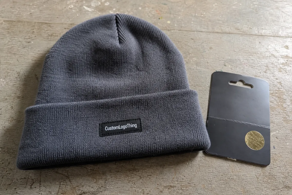Vitamin Cuffed Knit Beanies Material Sample Guide for Buyers