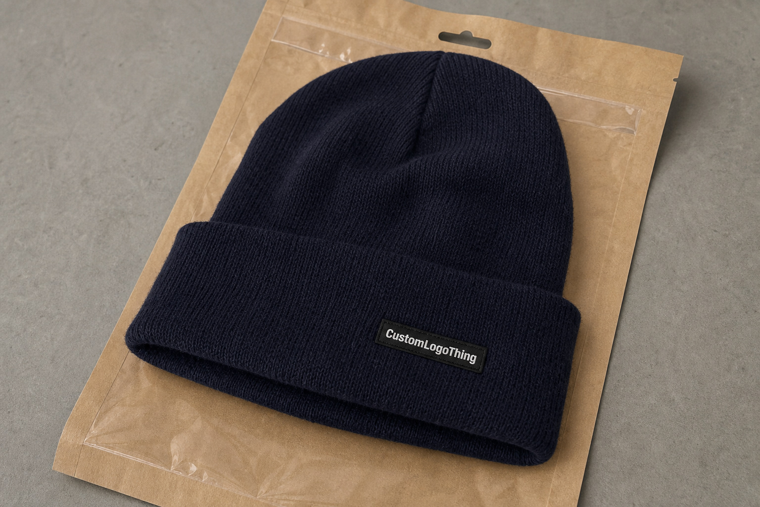 Beer Cuffed Knit Beanies Material Sample Guide for Buyers