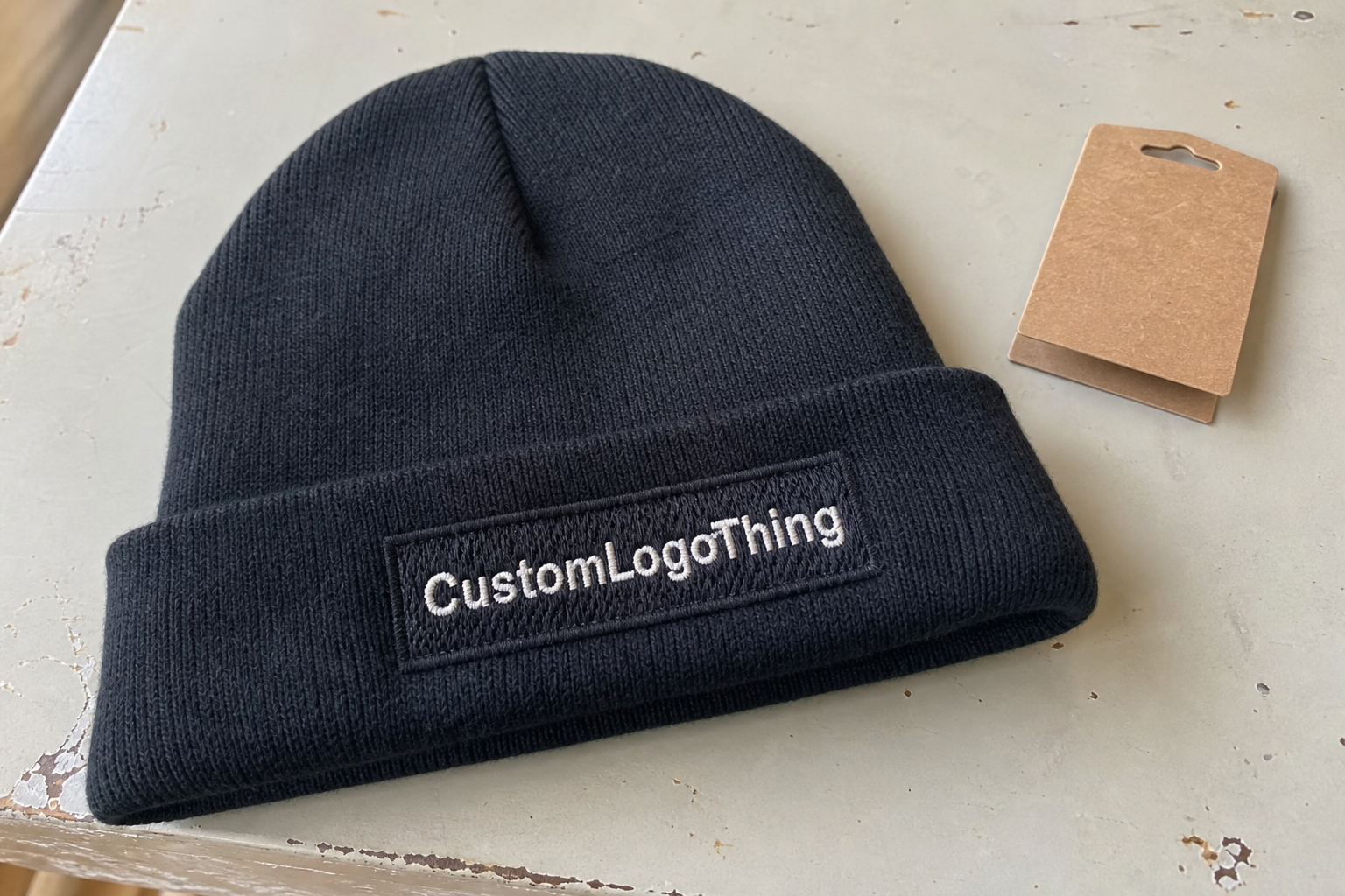 Coffee Roaster Cuffed Knit Beanies: Material Sample Guide