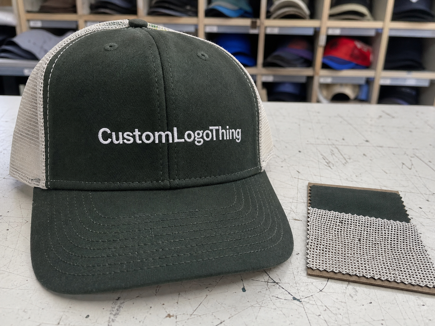 Book Trucker Caps Material Samples Before You Order