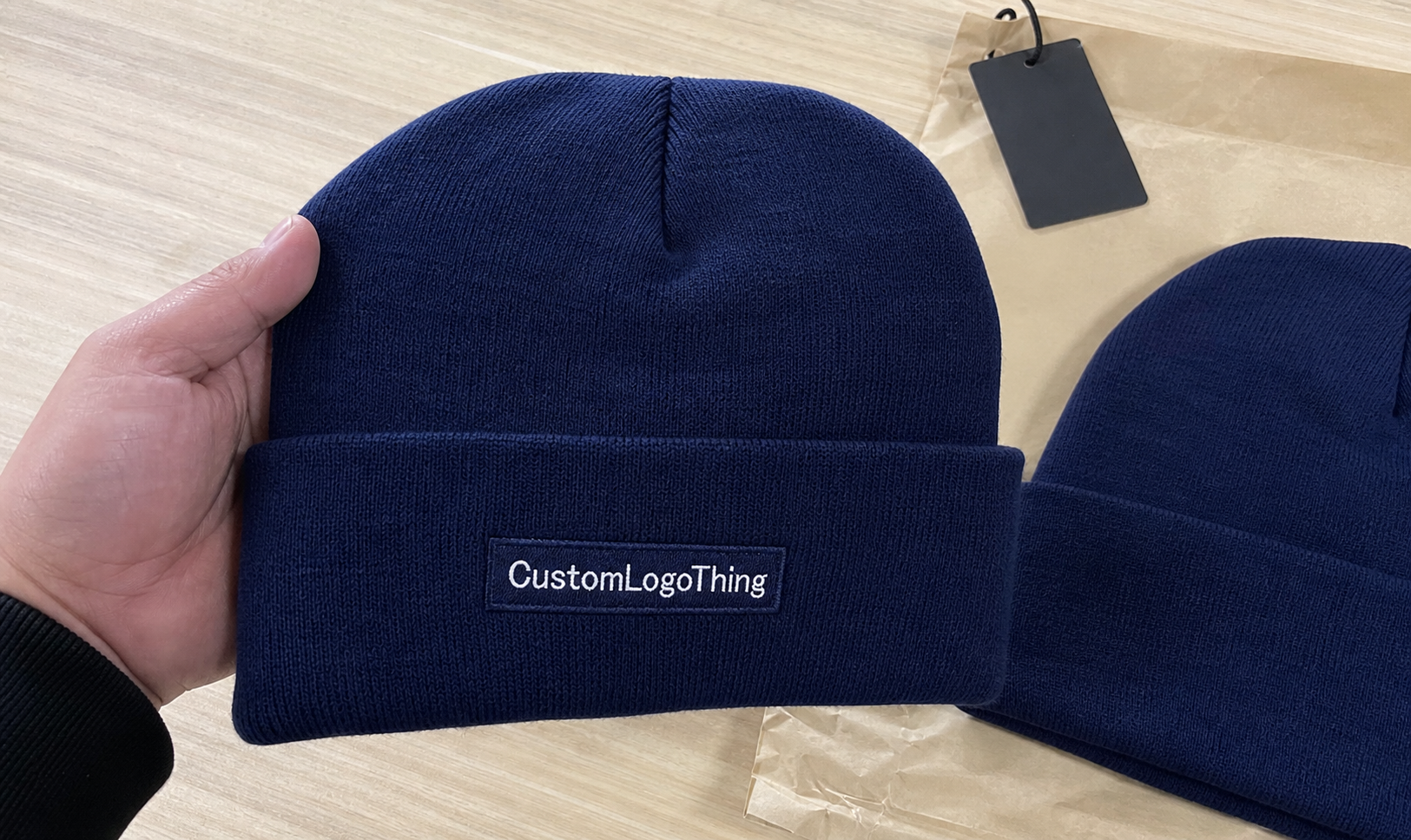 Beauty Embroidered Beanies Material Sample Guide for Buyers