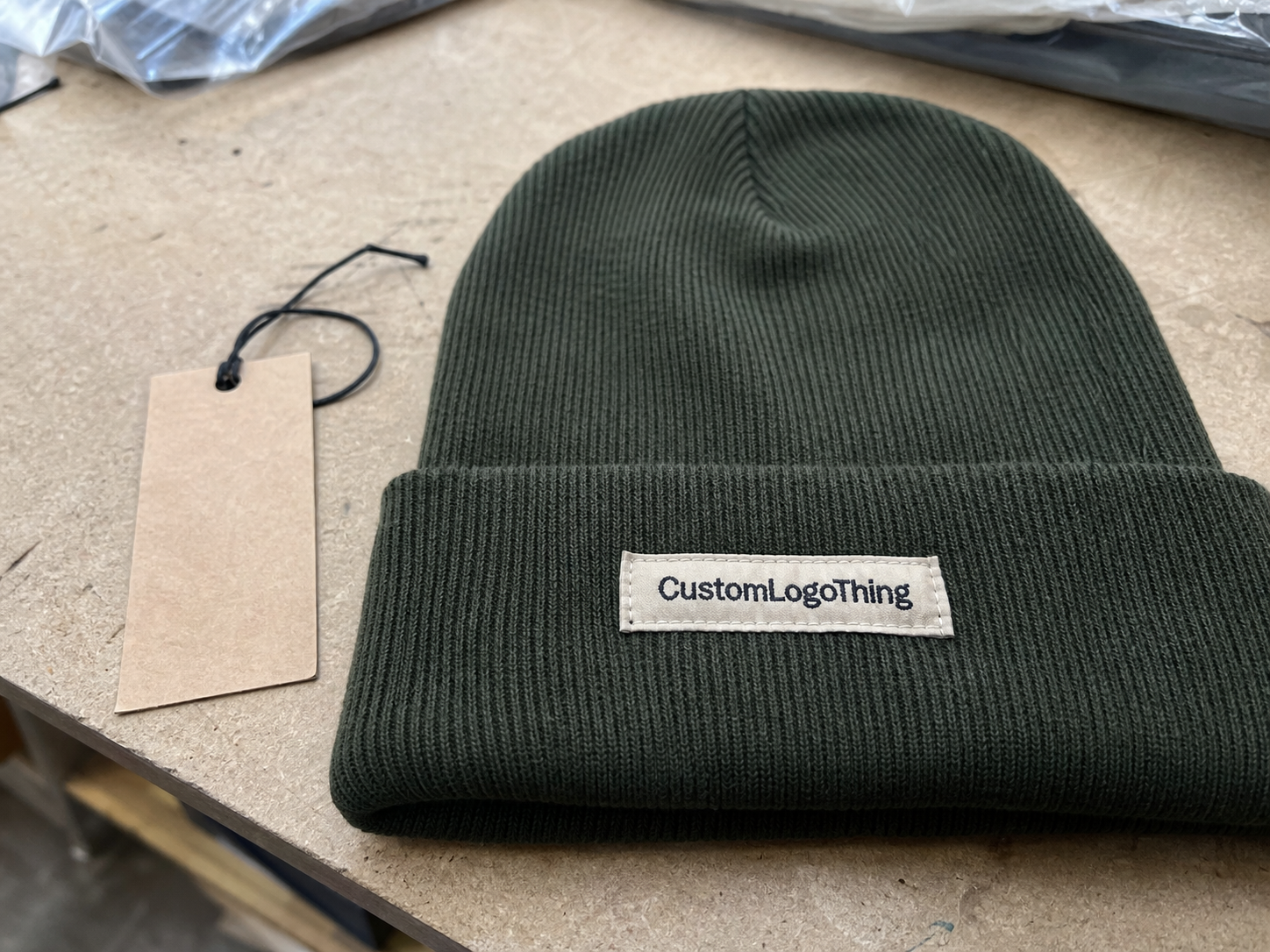 Book Embroidered Beanies Material Samples With Confidence