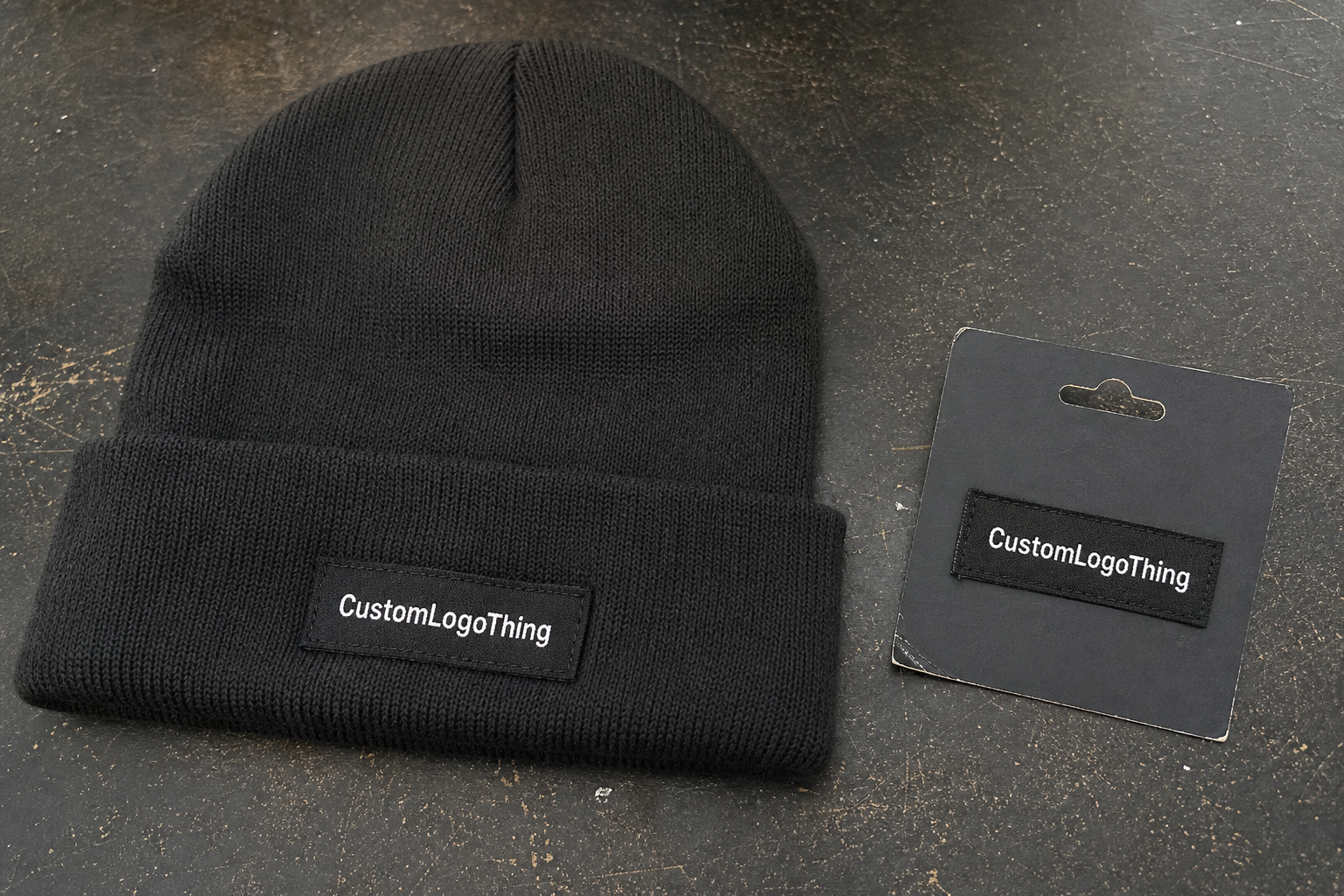 Electronics Woven Label Beanies Material Sample Guide