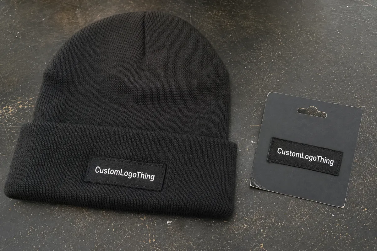 Electronics Woven Label Beanies Material Sample Guide