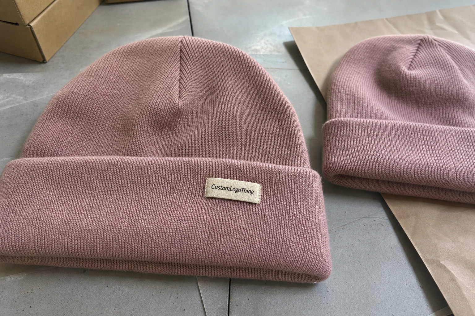 Cosmetics Cuffed Knit Beanies Unit Cost Review & Quote