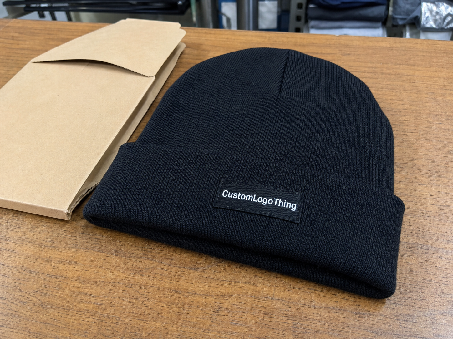 Buy Wine Club Woven Label Beanies Digital Proof Checklist