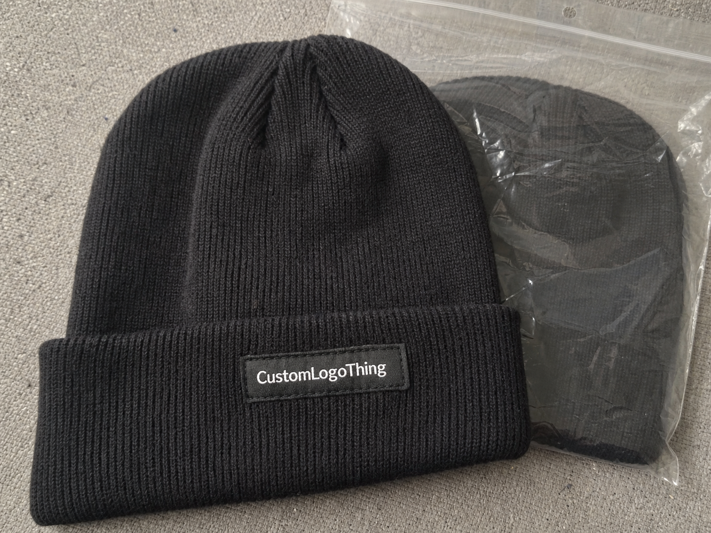 Stationery Ribbed Winter Beanies Material Samples Guide