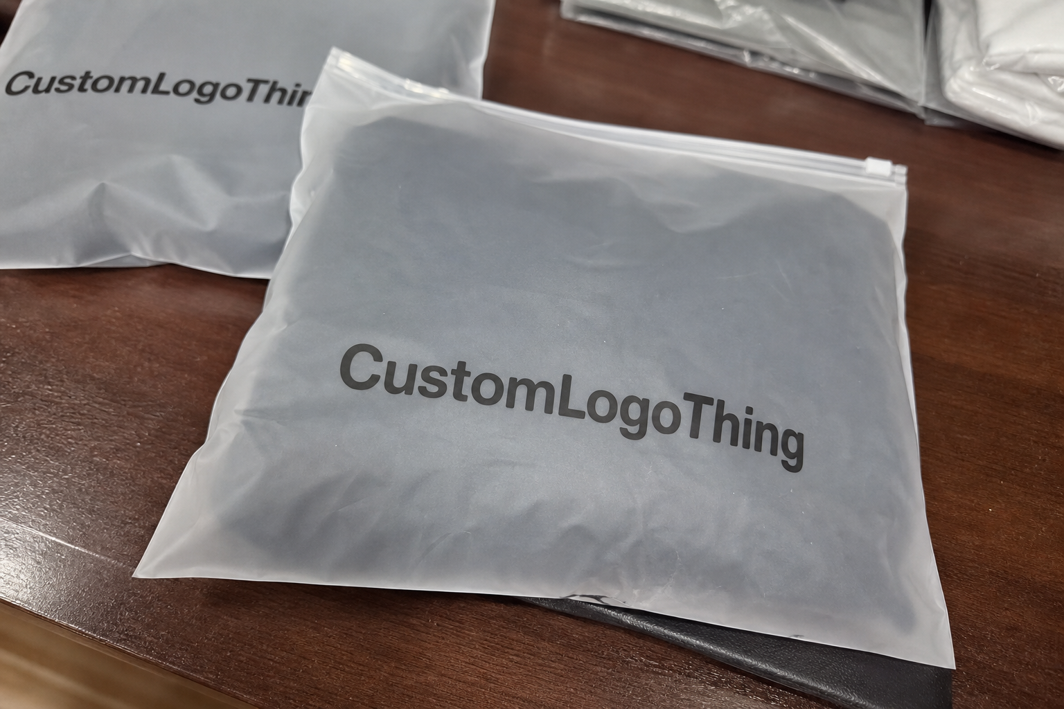 Apparel Frosted Zipper Bags Packaging Insert Checklist