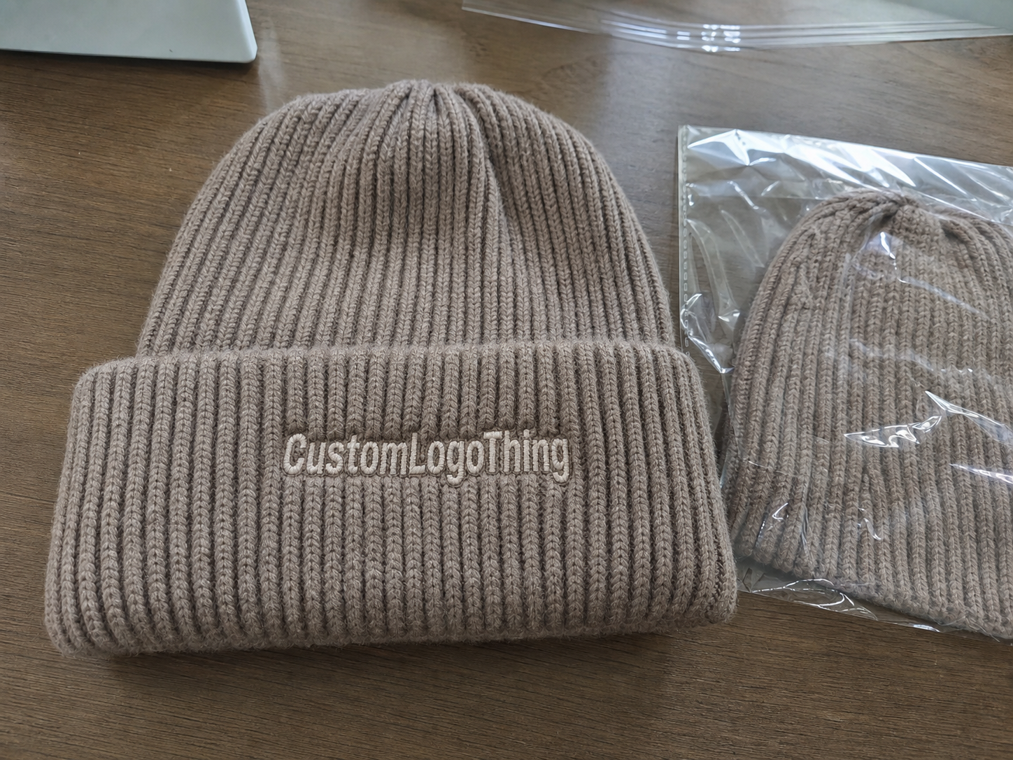 Beauty Ribbed Winter Beanies Material Sample Guide