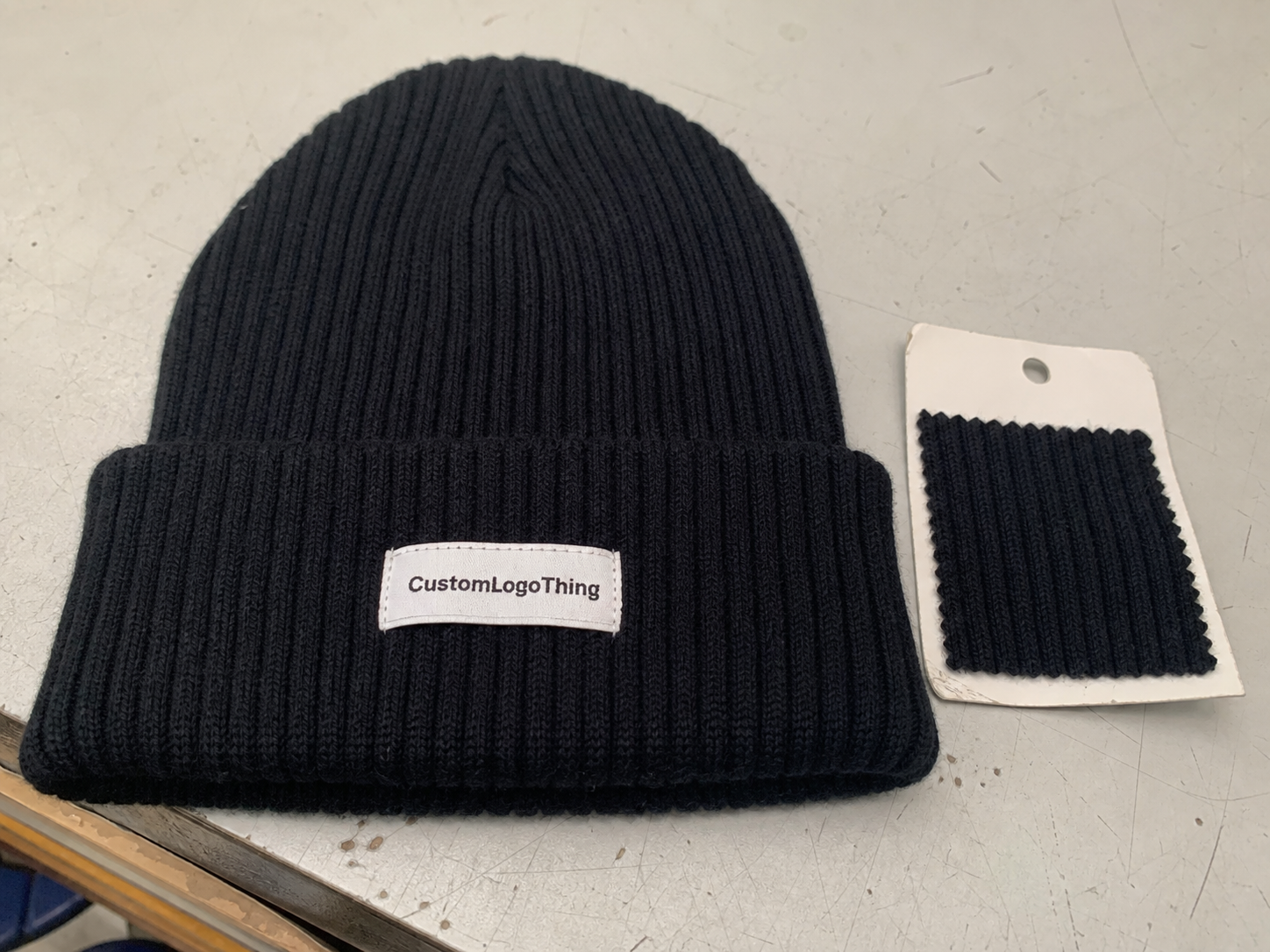Soap Ribbed Winter Beanies Material Sample Guide for Buyers