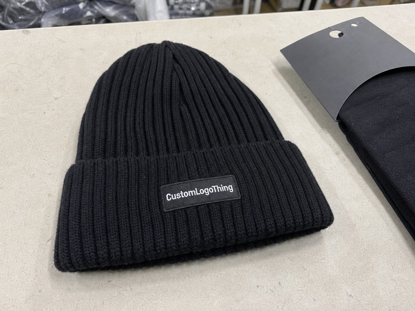 Order Jewelry Ribbed Winter Beanies Material Sample Guide