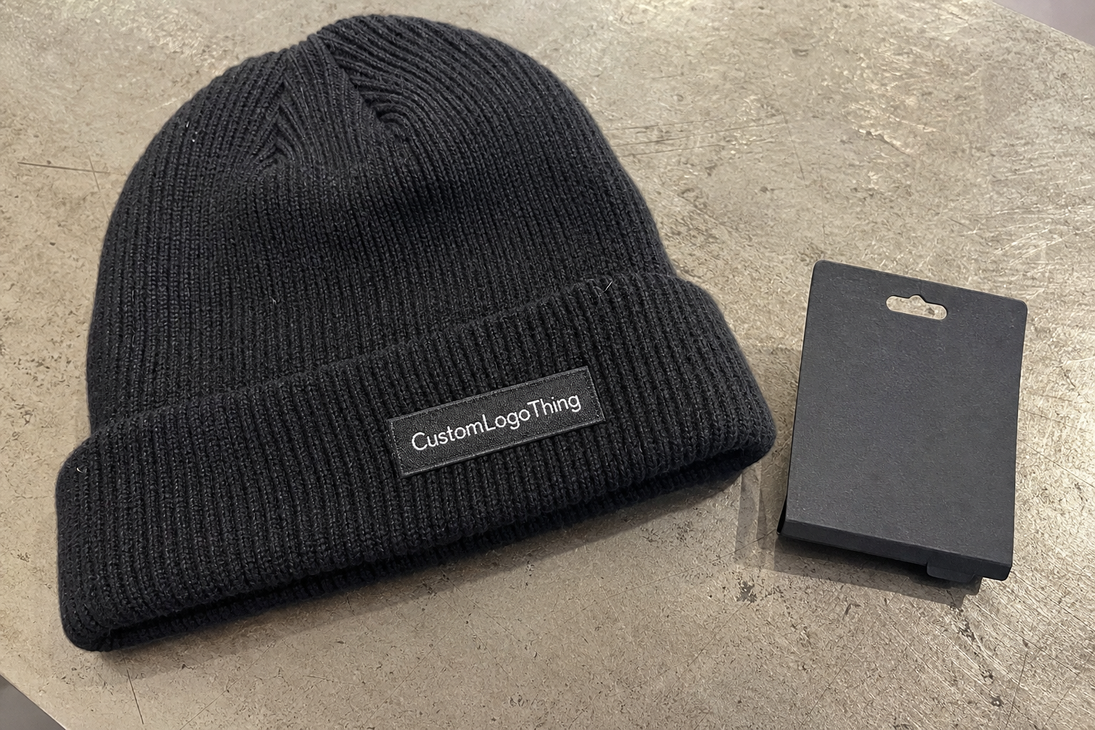Tea Ribbed Winter Beanies Material Sample Guide for Buyers