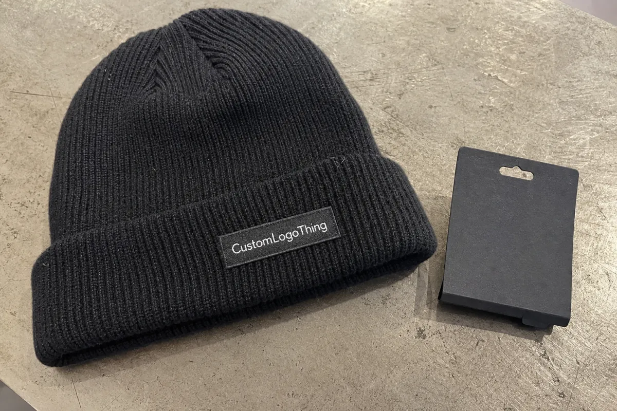 Tea Ribbed Winter Beanies Material Sample Guide for Buyers
