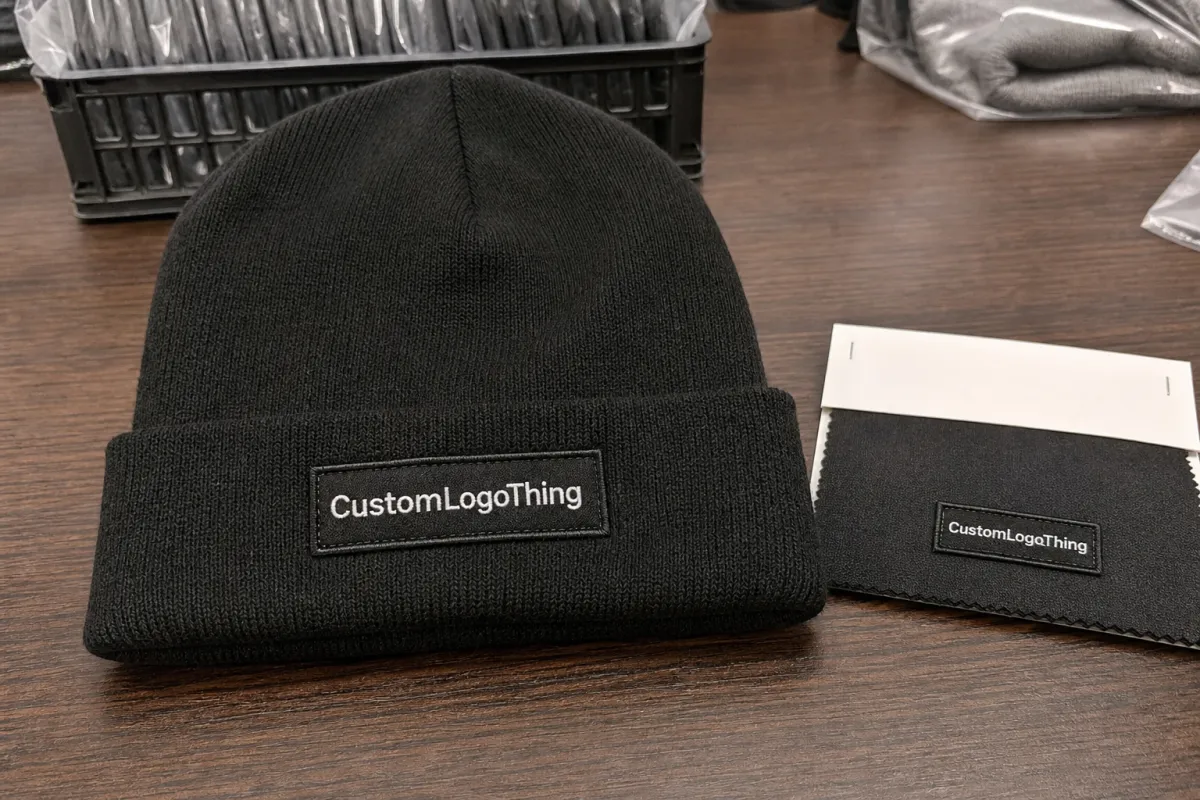 Vitamin Woven Label Beanies Digital Proof Checklist Guide