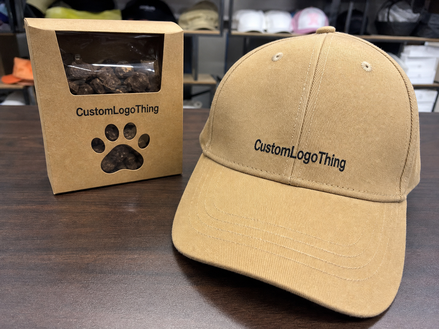 Pet Treat Embroidered Baseball Caps Proof Checklist