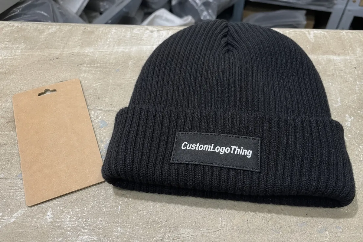 Restaurant Ribbed Winter Beanies Material Sample Guide