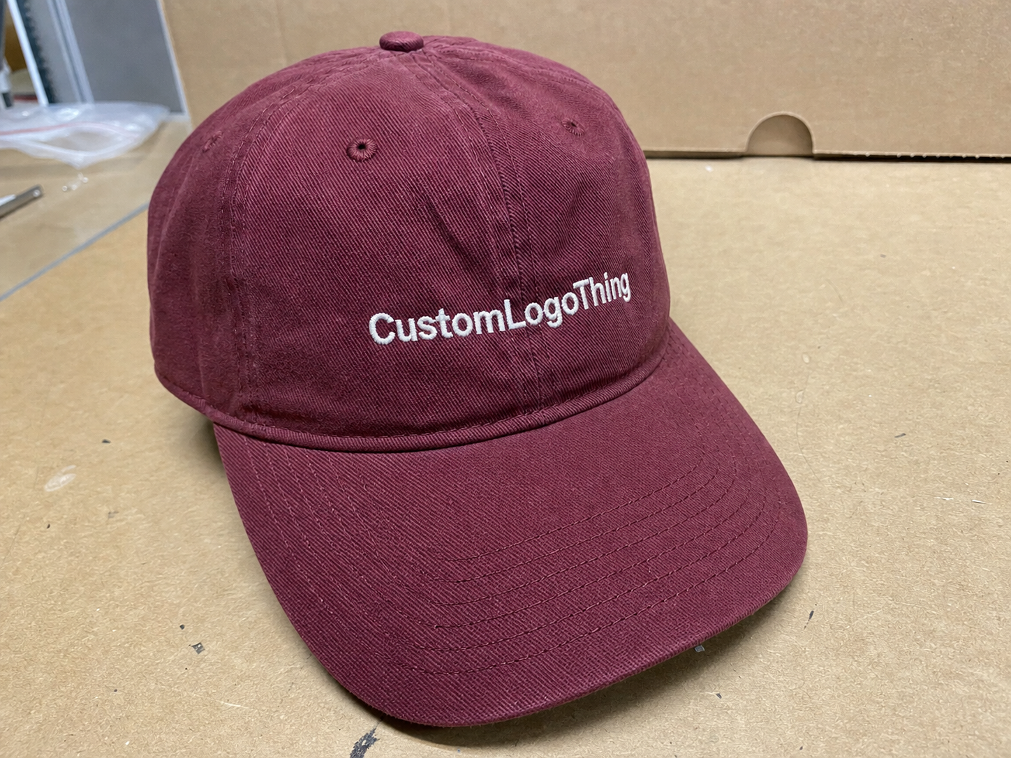 Wine Club Embroidered Baseball Caps Proof Checklist