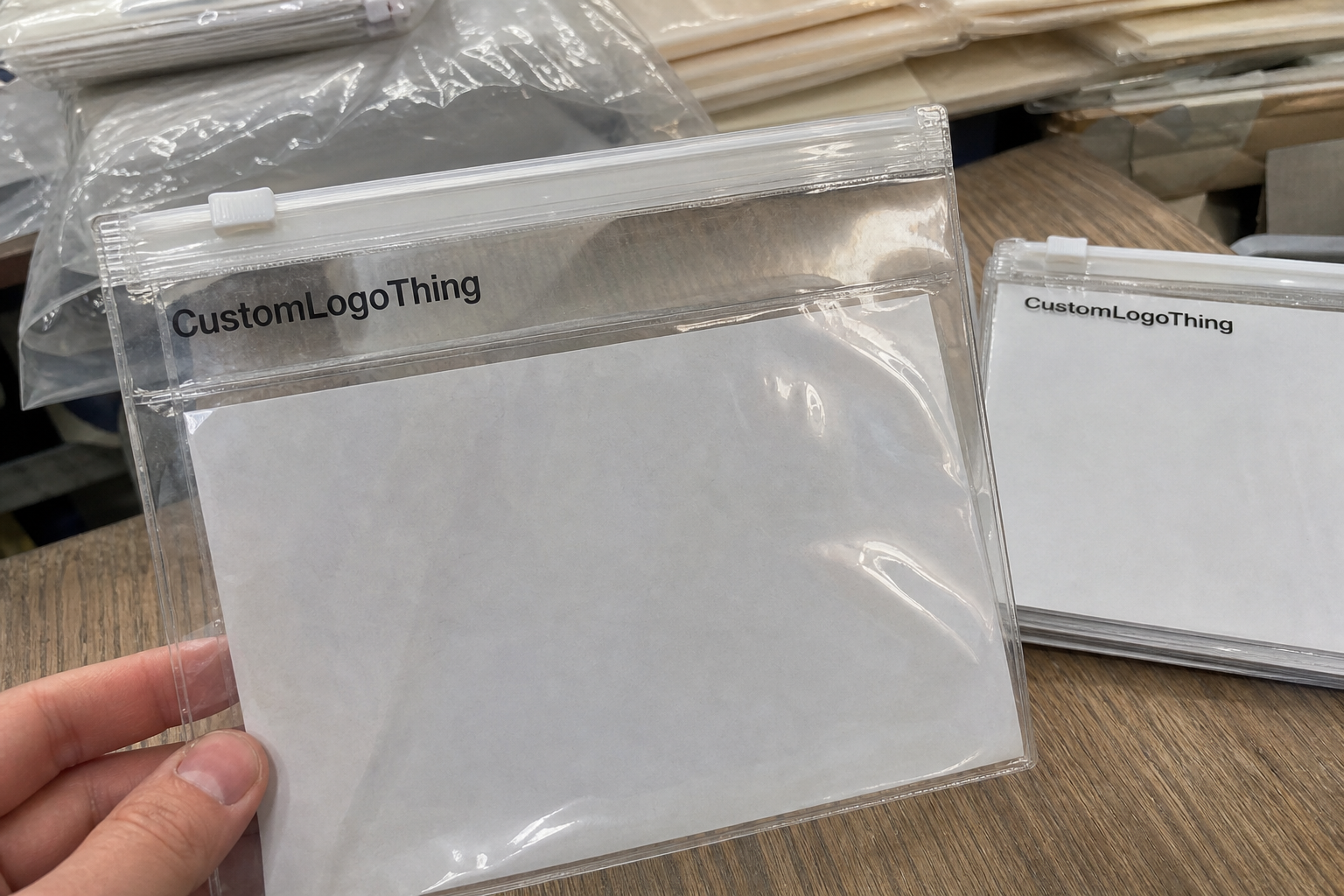 Stationery Slider Lock Bags Packaging Insert Checklist