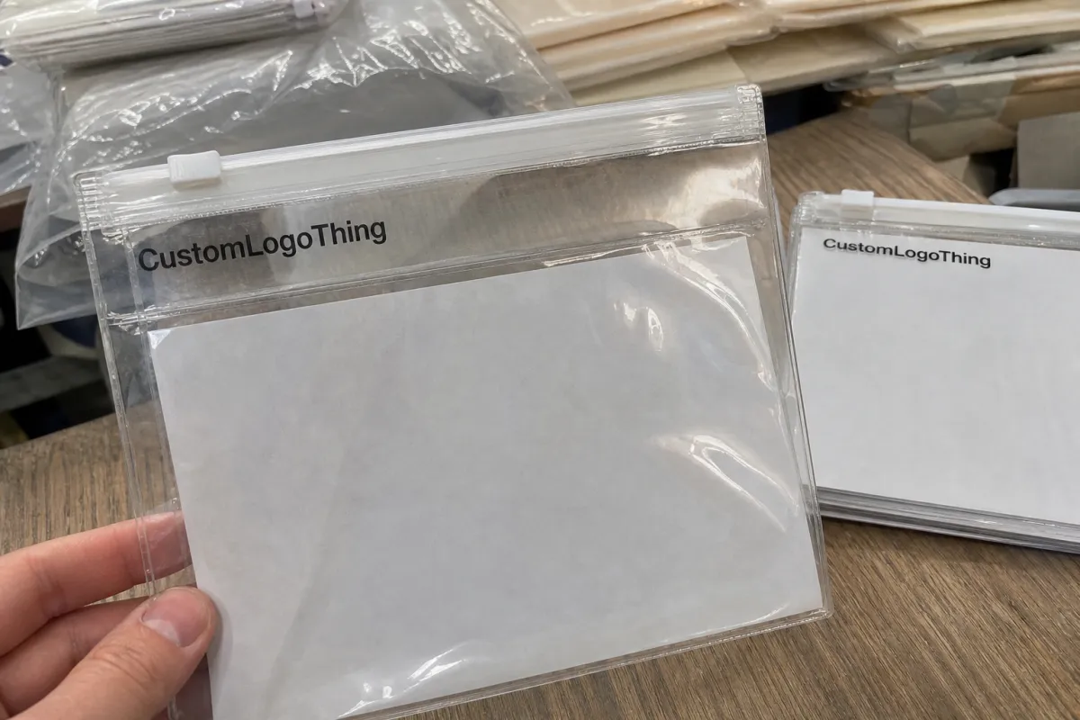 Stationery Slider Lock Bags Packaging Insert Checklist