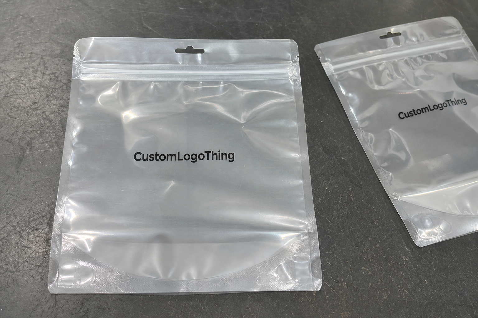 Chocolate frosted zipper bags physical sample checklist