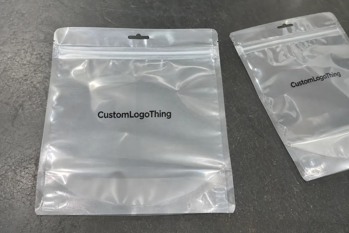 Chocolate frosted zipper bags physical sample checklist