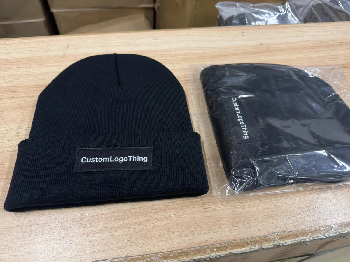 Trade Show Logo Patch Beanies Reorder Plan for Buyers