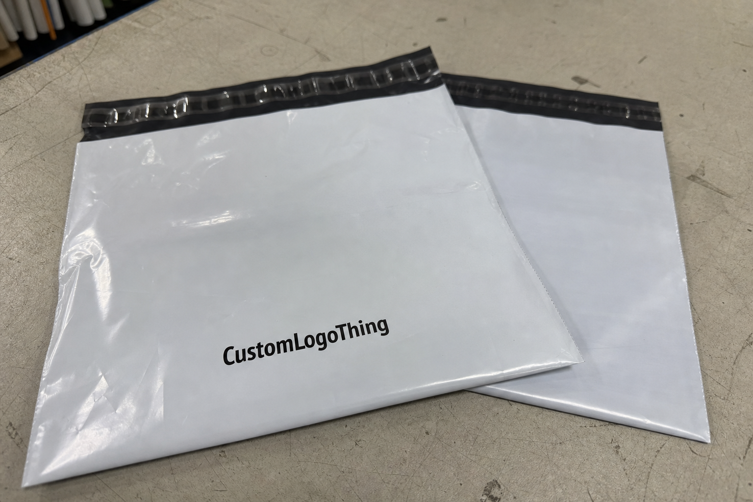 Restaurant Printed Poly Mailers Material Sample Guide