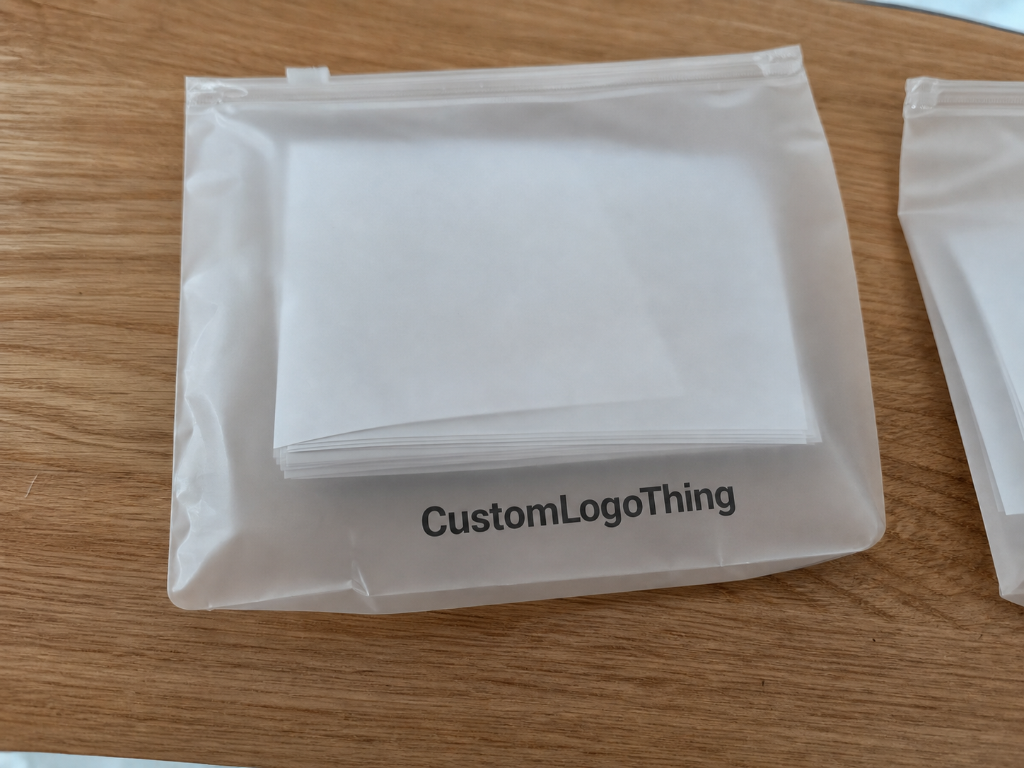 Wedding Frosted Zipper Bags Packaging Insert Checklist