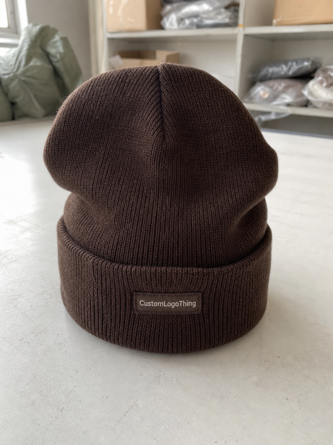 Chocolate Ribbed Winter Beanies Unit Cost Review for Orders