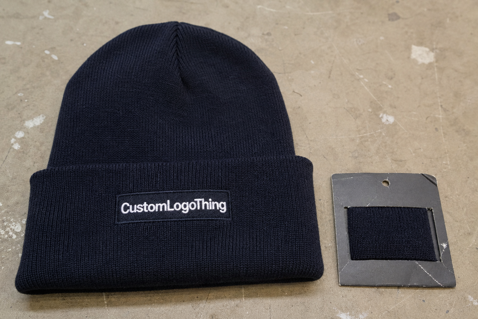 Subscription Woven Label Beanies Material Sample Guide