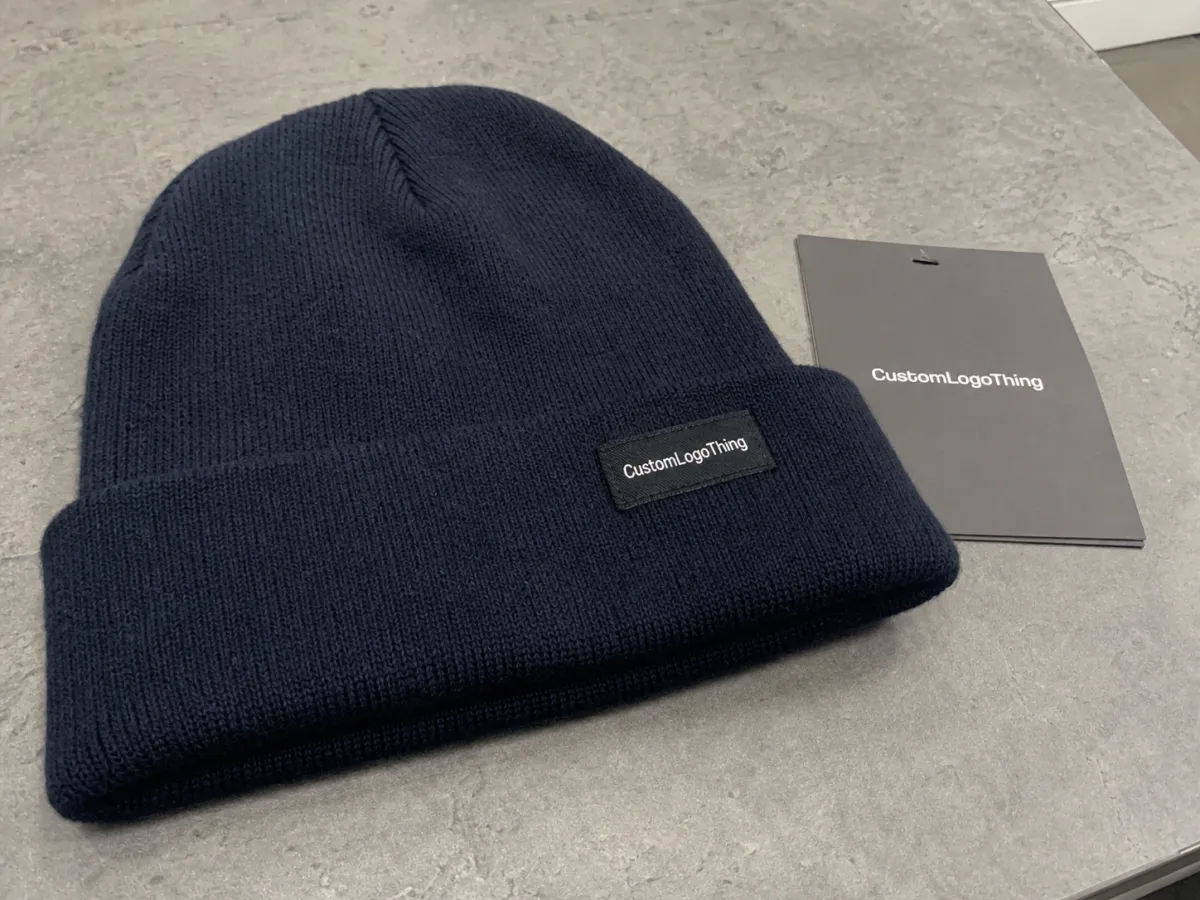 Corporate Gifting Cuffed Knit Beanies Thickness Guide