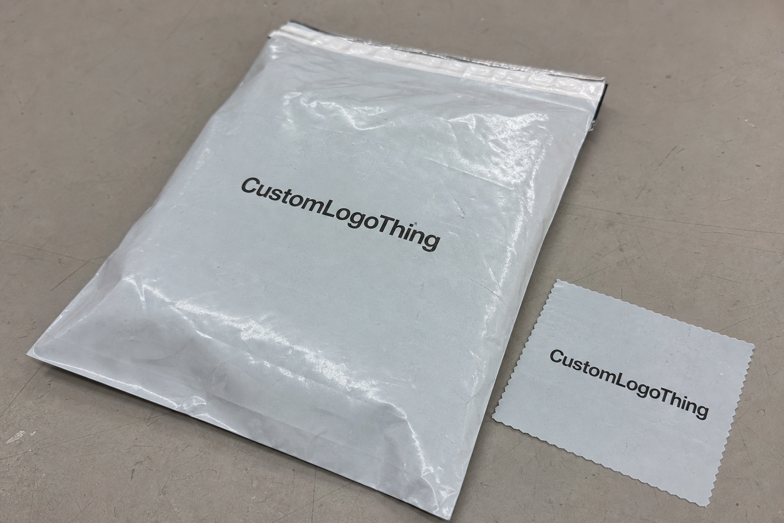 Electronics Recycled Poly Mailers Material Sample Guide