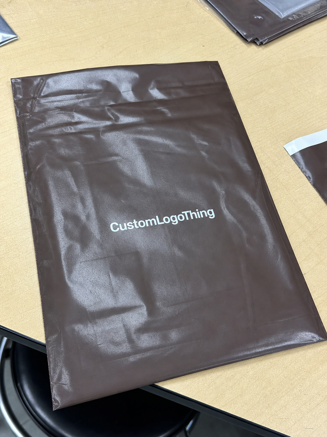 Buy Chocolate Recycled Poly Mailers Material Sample Guide