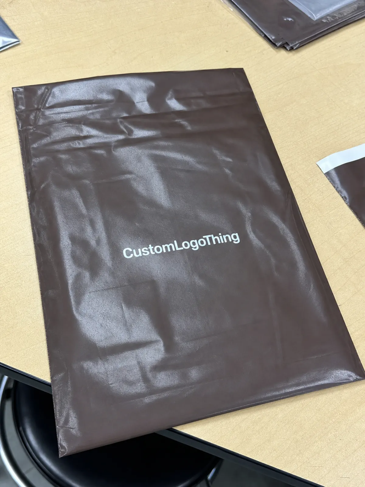 Buy Chocolate Recycled Poly Mailers Material Sample Guide