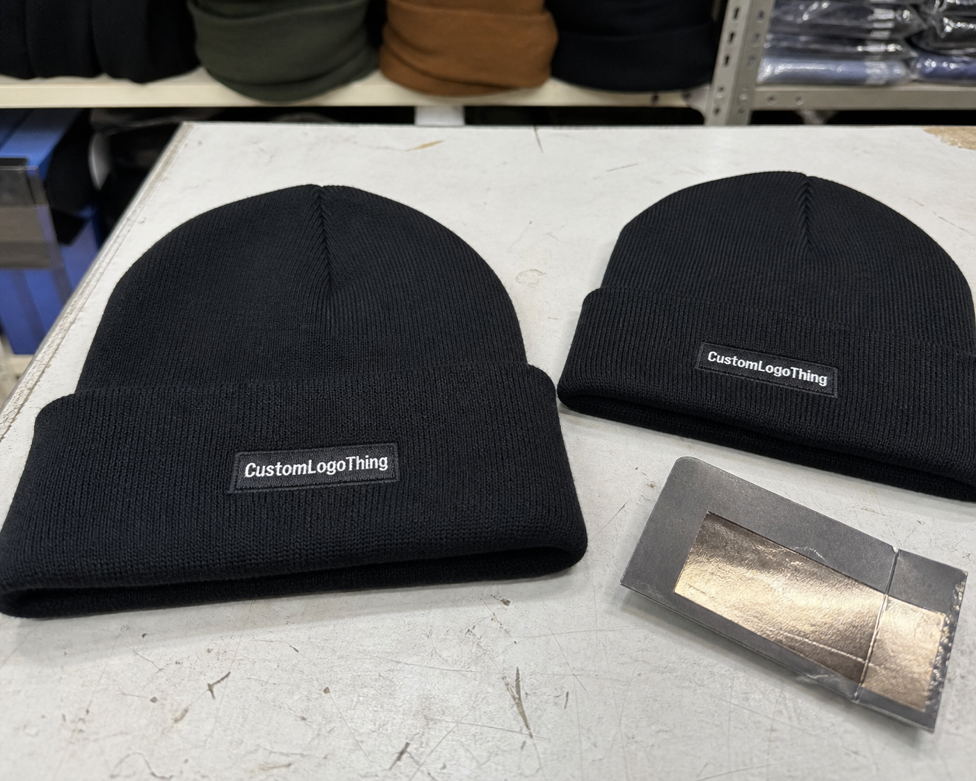 Restaurant Logo Patch Beanies Digital Proof Checklist