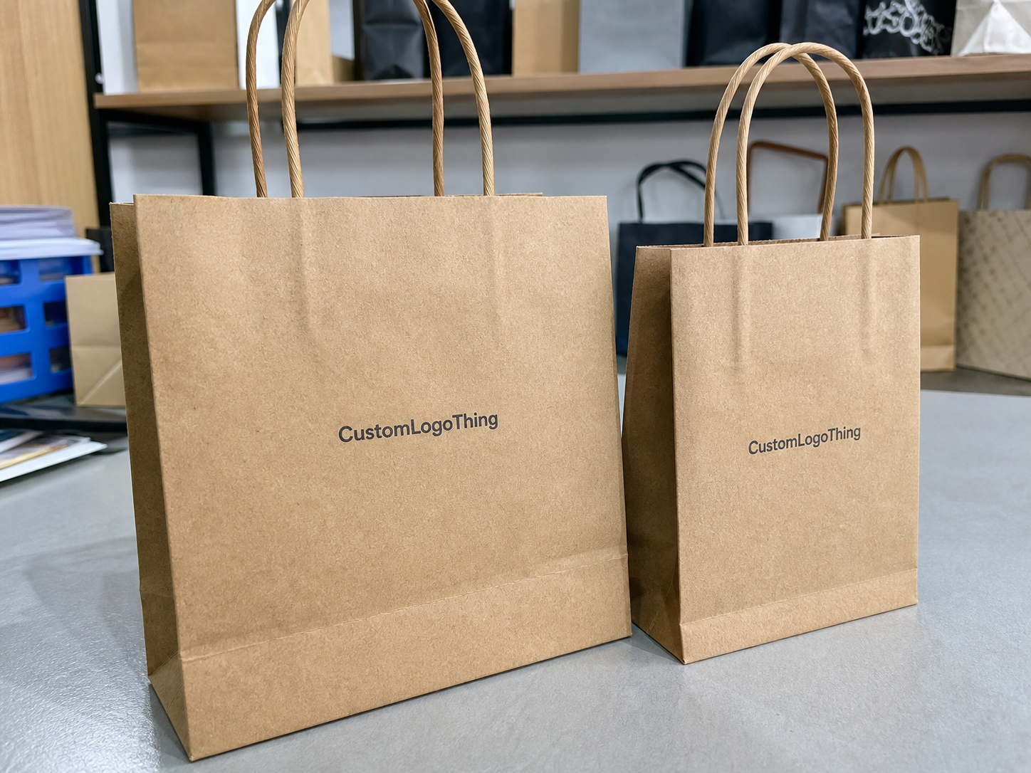 Jewelry Twisted Handle Paper Bags Thickness Guide
