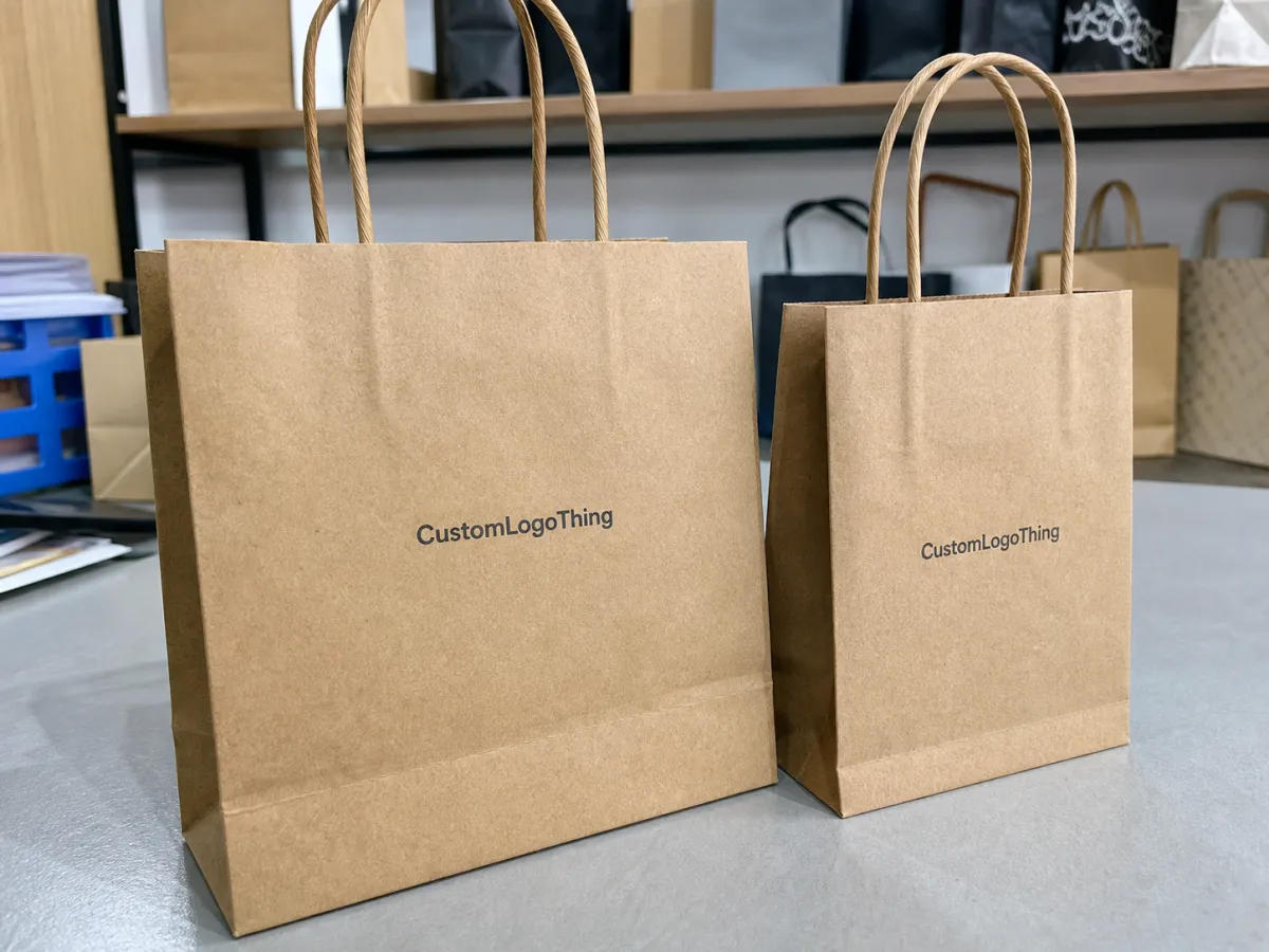 Jewelry Twisted Handle Paper Bags Thickness Guide