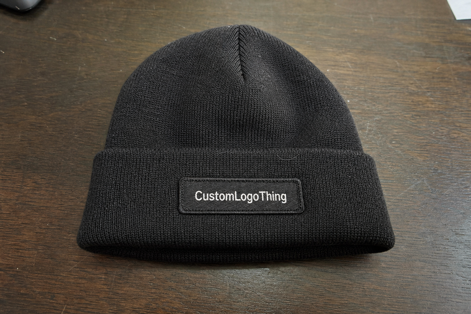 Coffee Roaster Logo Patch Beanies Material Sample Guide