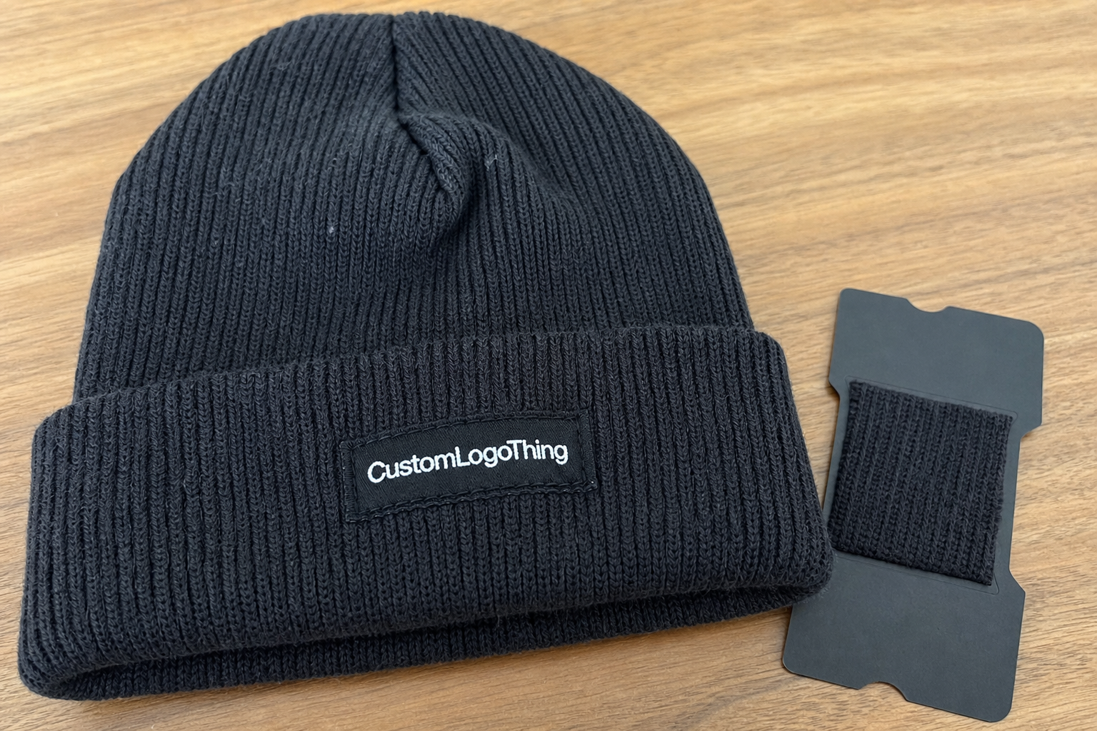 Event Merch Woven Label Beanies Material Sample Guide