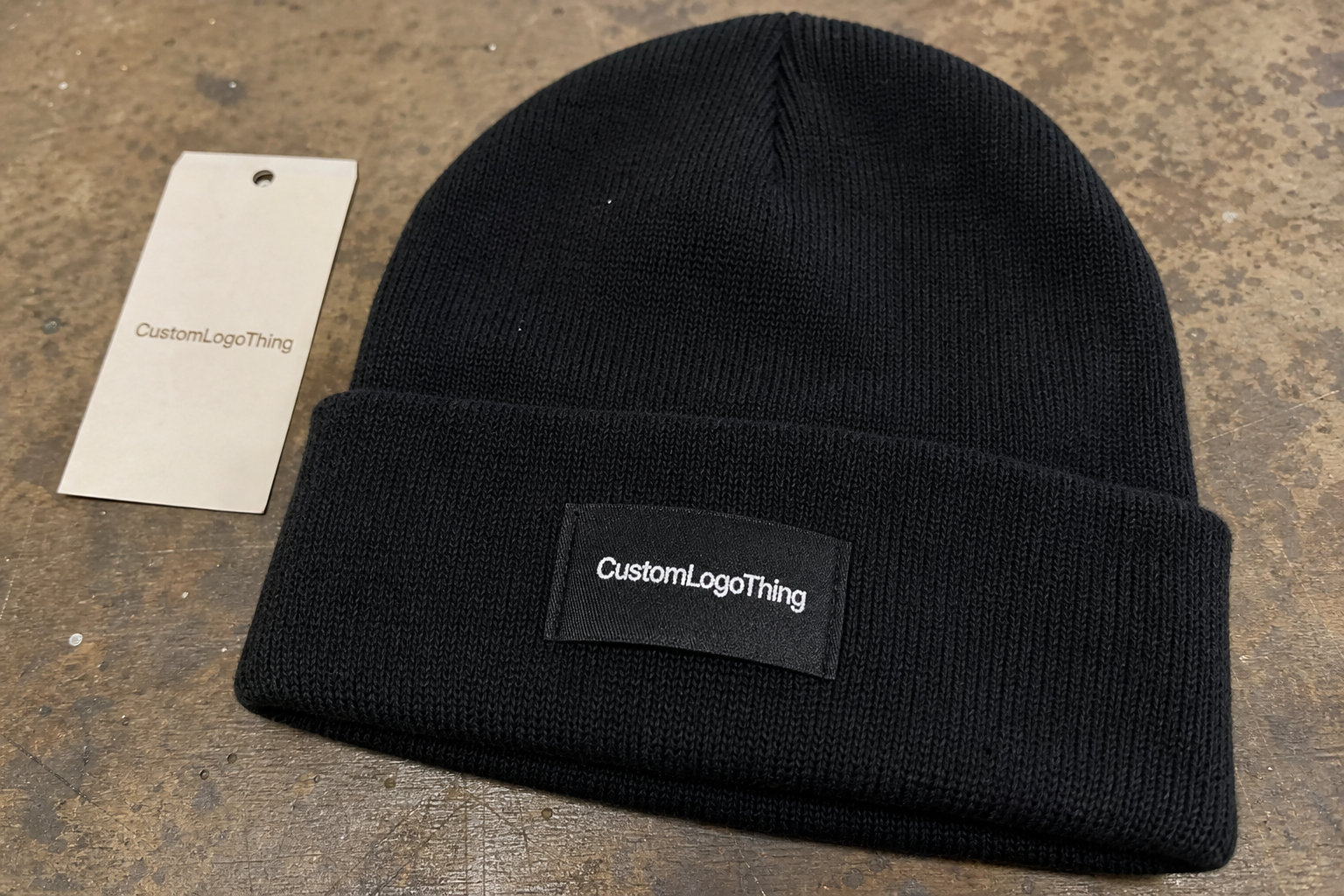 Book Logo Patch Beanies Material Sample Guide for Buyers
