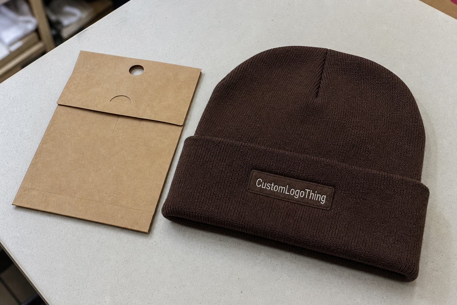 Chocolate Logo Patch Beanies Unit Cost Review for Buyers