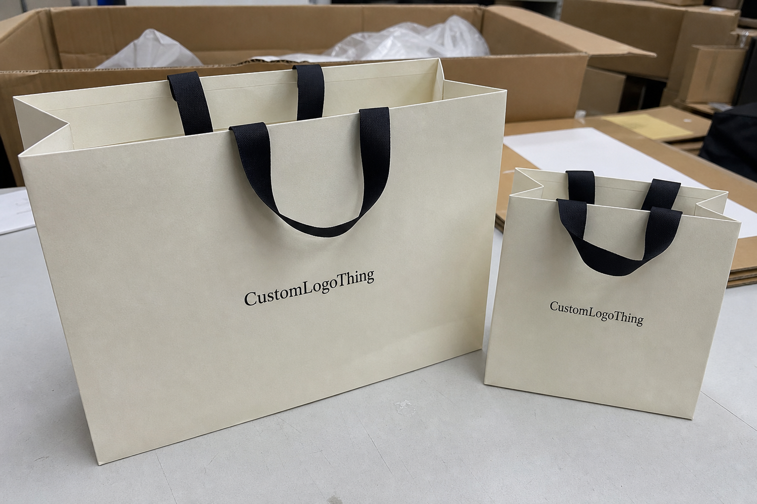 Subscription Ribbon Handle Paper Bags Bulk Order Planning