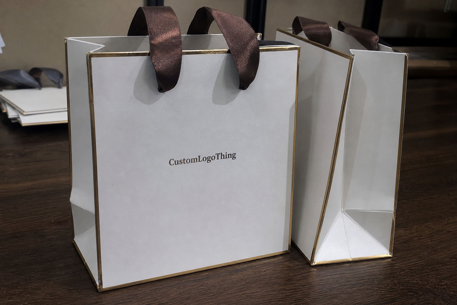 Jewelry ribbon handle paper bags unit cost review for buyers