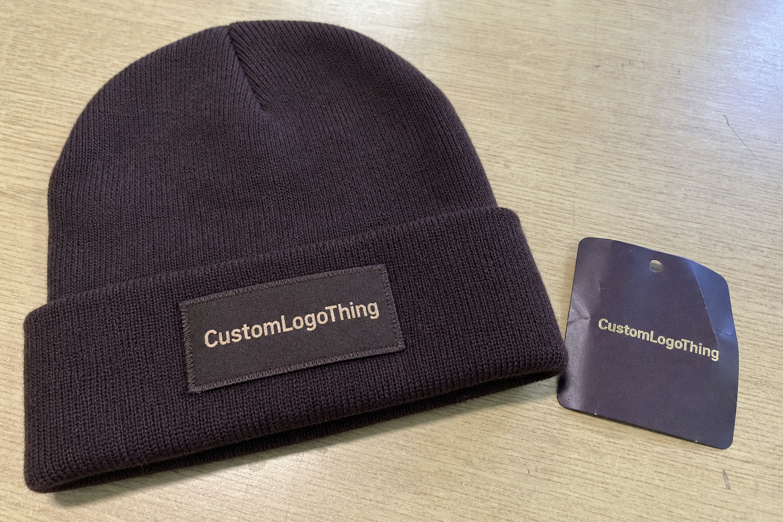 Chocolate Logo Patch Beanies Digital Proof Checklist