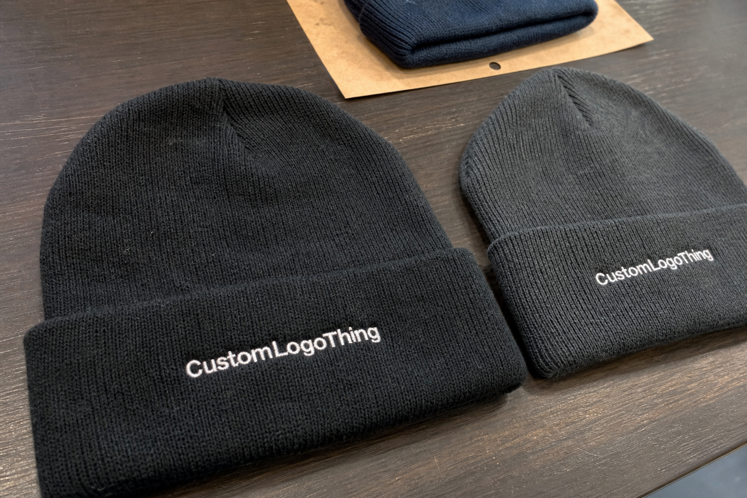 Chocolate Woven Label Beanies Thickness Guide for Buyers