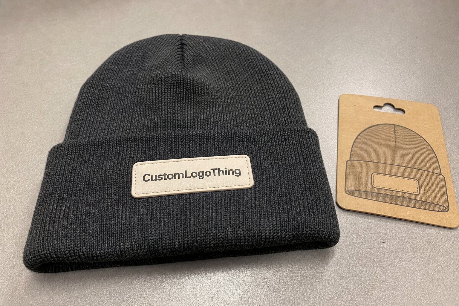 Ceramic Logo Patch Beanies Material Sample Guide Request