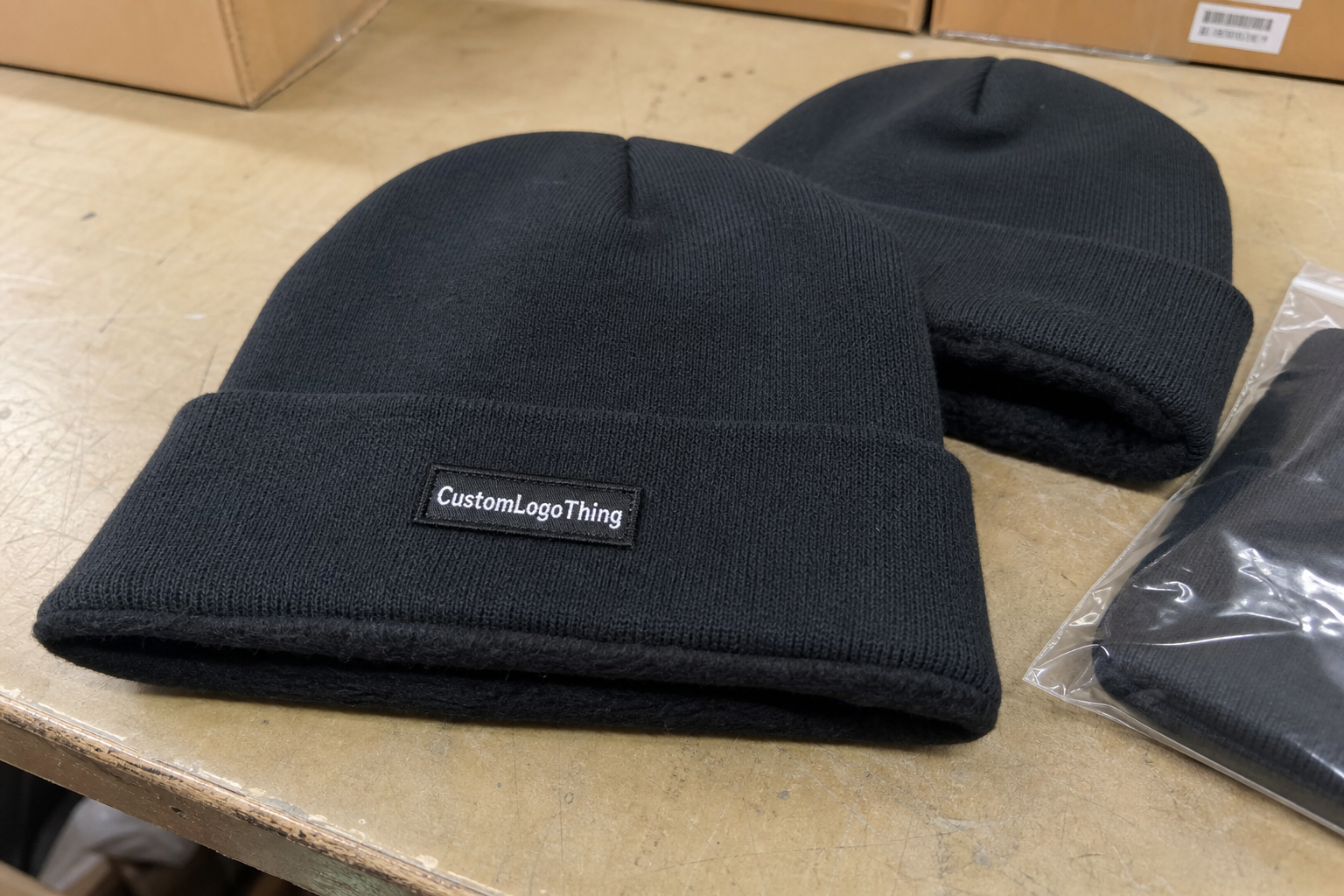 Request a Fleece Lined Beanies Woven Label Quote Now