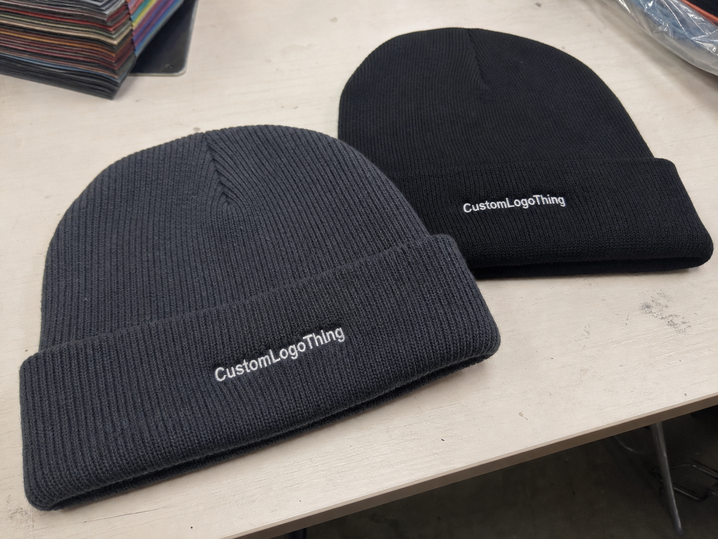 Toy Embroidered Beanies Material Sample Guide for Buyers
