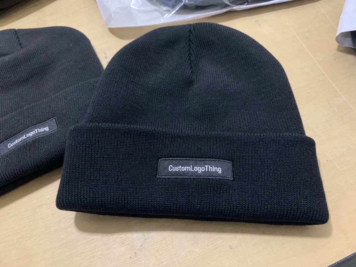 Soap Logo Patch Beanies Material Sample Guide to Buy